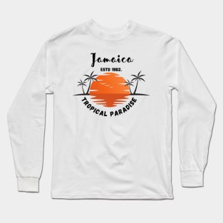 Tropical Paradise Jamaica Long Sleeve T-Shirt